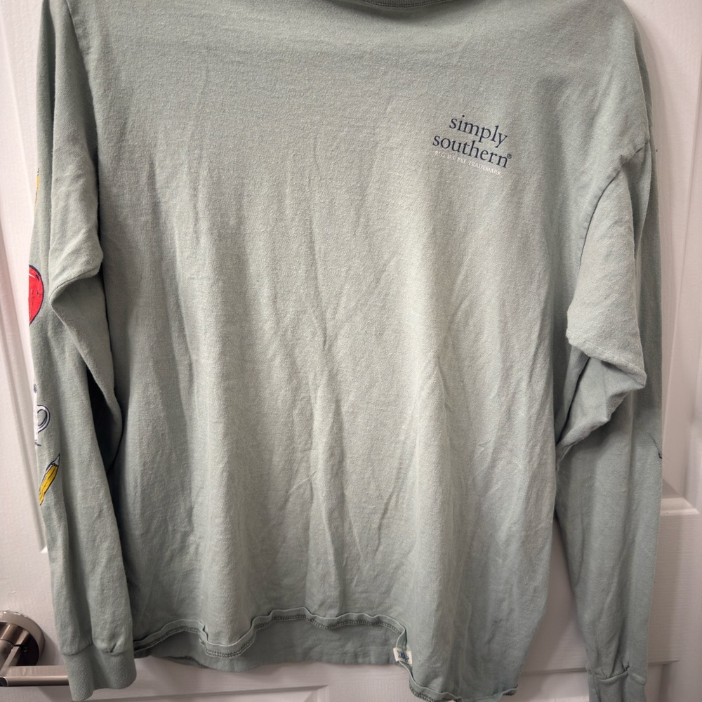 Simply Southern Mint Green Long Sleeve Tee